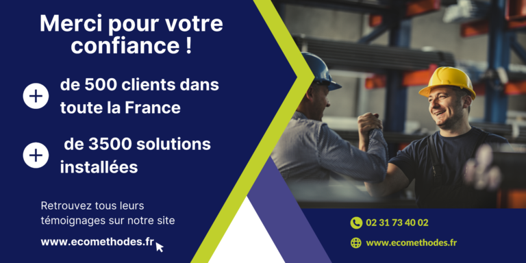 plus de 500 clients satisfaits et plus de 3000 solutions techniques installées