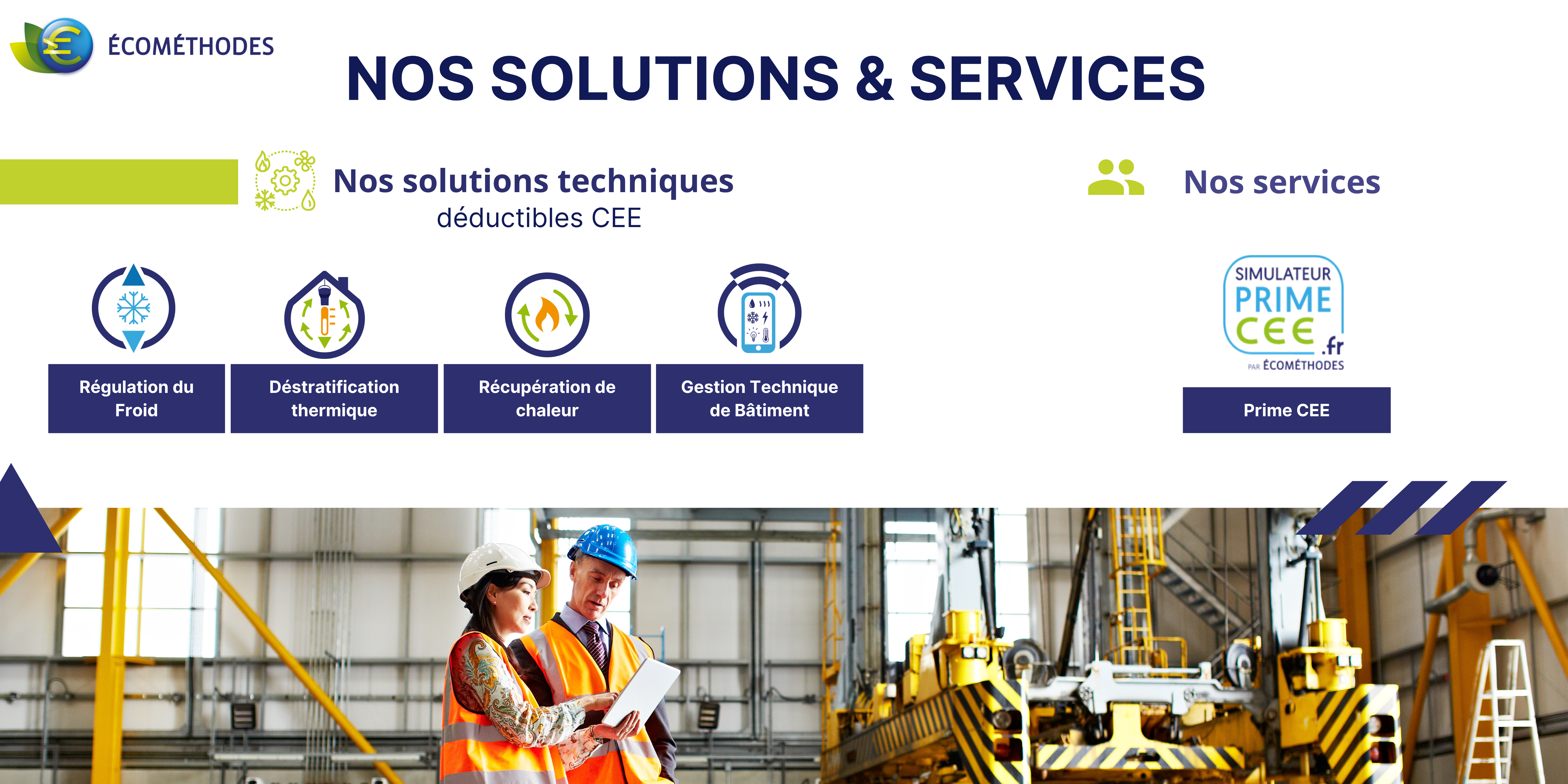 Nos solutions en efficacité énergétique